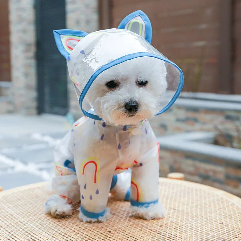 Dog Raincoat Waterproof Pet Clothes Accessories Dogs Apparel Apparels Small Clothing Pieces Hooded For Supplies Products