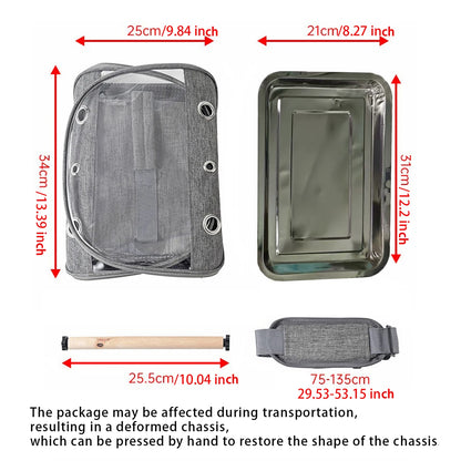 Small Bird Travel Carrier Portable Parrot Parakeet with Standing Side Access Window Foldable Outdoor Carry Bird Carrier Bag