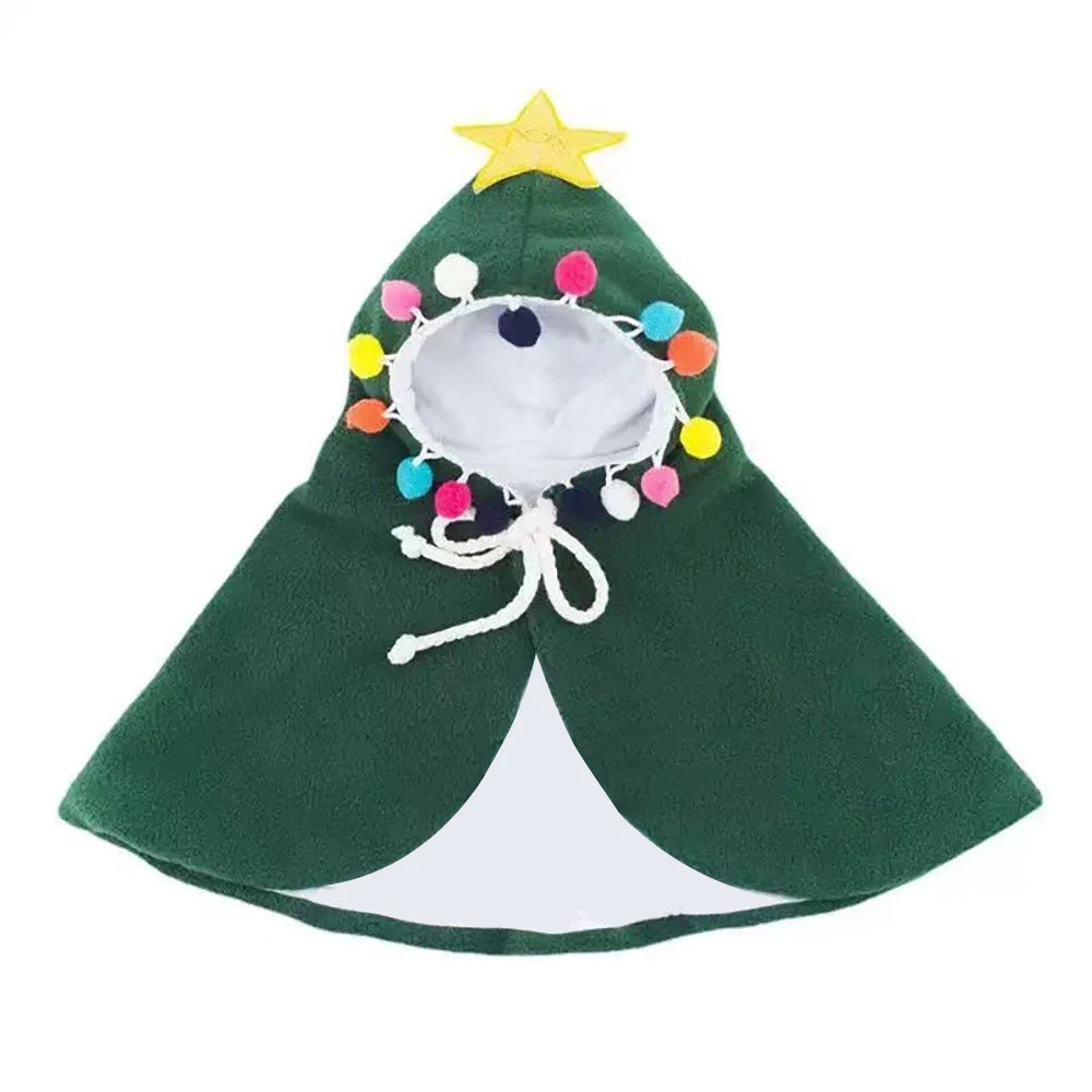 Cat  Costume Dog Cape Cloak Winter Warm Plaid Pet Clothes Puppy Kitten Apparel  Festival Outfit