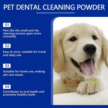 80g Dog Teeth Cleaning Powder Natural Ingredients Safe Non-irritating Maintain The Oral Health Of Dogs Dog Teeth Cleaning Powder