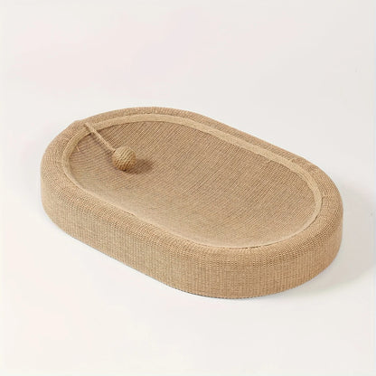 Durable scratching board with built-in cat litter box - a cat claw care toy suitable for use in all four seasons