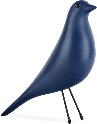 Black Bird Figurine Resin Bird Statue Sculpture Modern Minimalist Bird Decorative Ornaments for Living Room Bedroom Office Decor