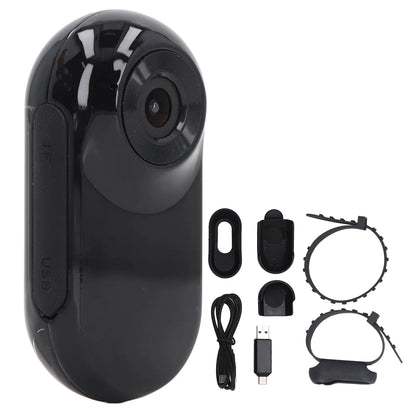 Pet Action Camera Small Pet Collar Camera 0.96in Screen Lightweight Full HD Rechargeable with Video Records for Cat for Outdoor