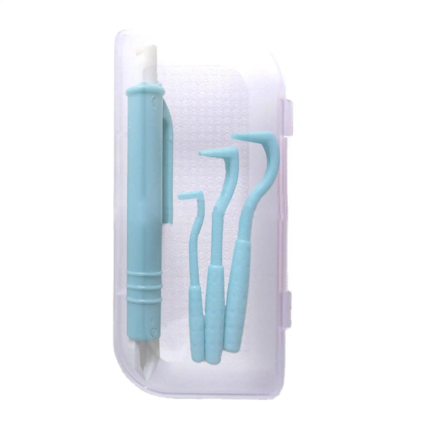 Safe Tick Remover Tool for Dogs & Cats, 4Pcs Pet First Aid Kit with Tweezers & Comb, Gentle Flea Lice Removal for Pets and Human