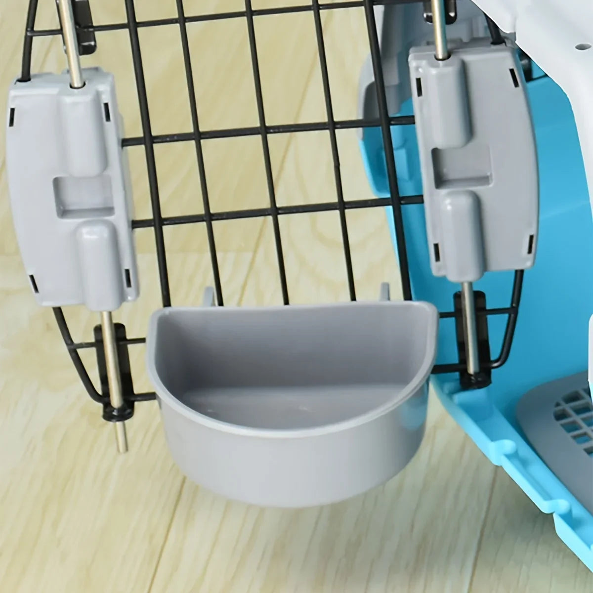 1pc plastic small animal feeding bowl, portable hanging pet water bowl, suitable for other small pets such as rabbits, hamsters
