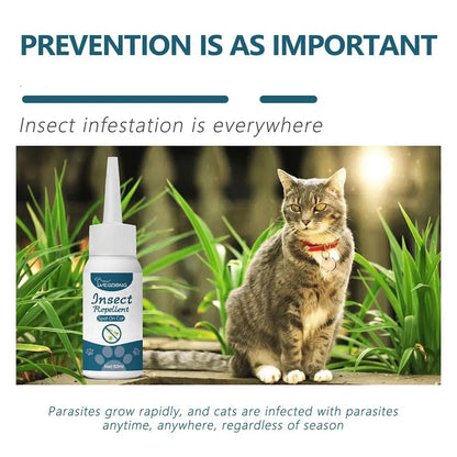 1/3/5/10PCS Pet Flea Killer Drops Anti Fleas Cats Ticks Lice Mite Removal Relieve Itching Dogs Ringworm Treatment Pet Insect Rem