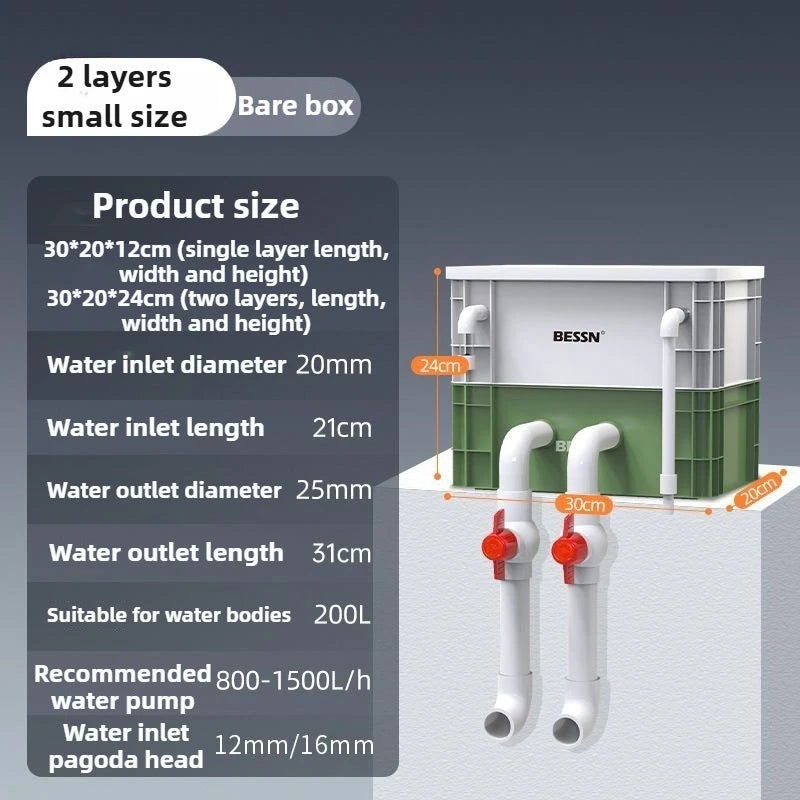 Fish Tank External Filter Box Aquarium Water Circulation System Filters Aquarium Canister Filter Equipment Fishbowl Supplies