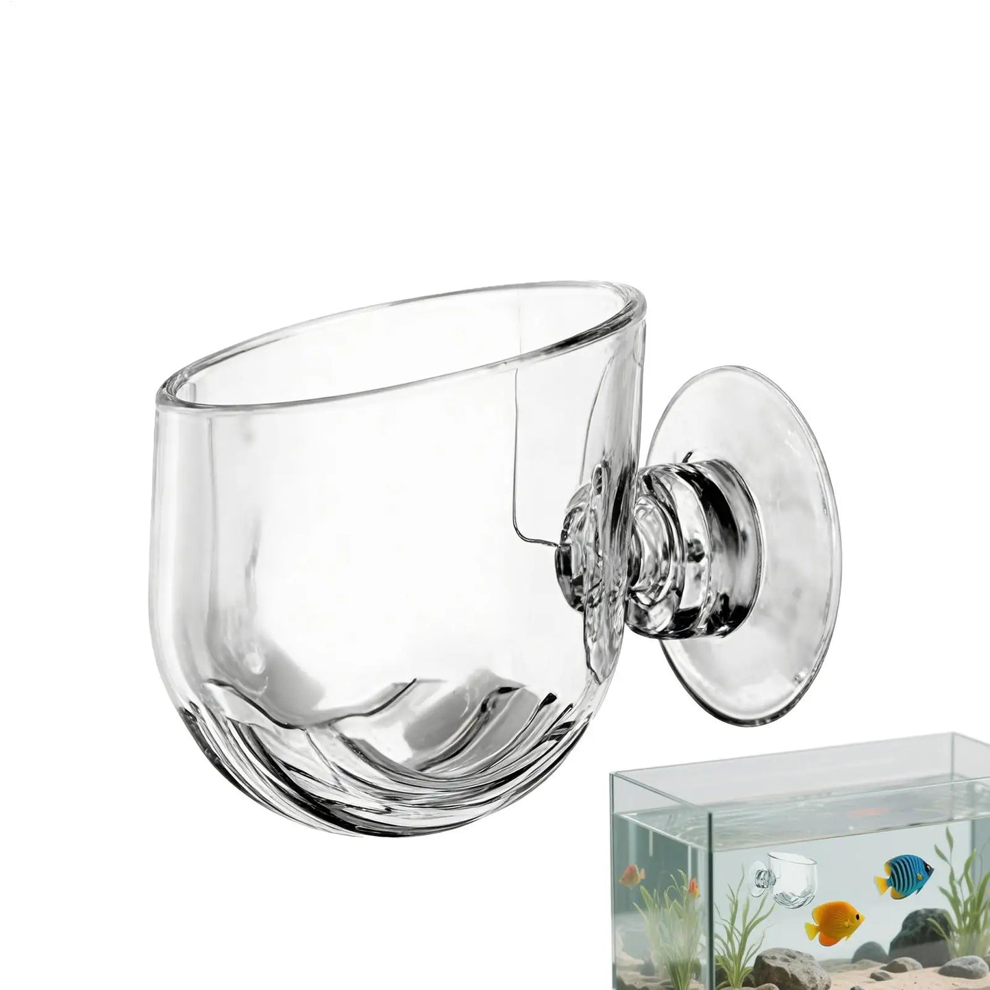 aquarium plant Cup  Hanging fish tank Water potted planting cylinder cup aquarium  plant holder  Aquarium decoration