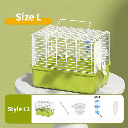 Bird Transport Cage Portable Double Shoulder Bird Carrier Bag Parrot Standing Stick for Outgoing Travel Lovebirds Bird Supplies