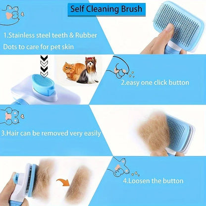 1pcs Pet Massage Comb, Pet Hair Removal Brush, Easy Tool for Removing Loose Bottom Hair of Pets Such As Dogs and Cats