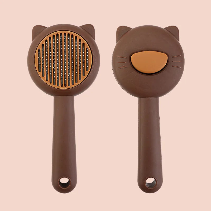 Cat Dog Grooming Brush Deshedding Tool for Loose Fur Removal Slicker Brush Pet Hair Care Essential