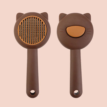 Cat Dog Grooming Brush Deshedding Tool for Loose Fur Removal Slicker Brush Pet Hair Care Essential
