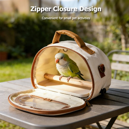 NEW Portable Bird Carrier Bag Breathable Design Handheld & Crossbody Small Pet Bag Suitable for Parrot Hamster Hedgehog Chipmunk