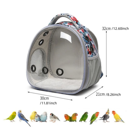 Bird Carrier Travel Bag Bird Backpack for Birds Parrots Small Pet Acrylic Bubble Portable Bird Cage Outdoor Travel Hiking