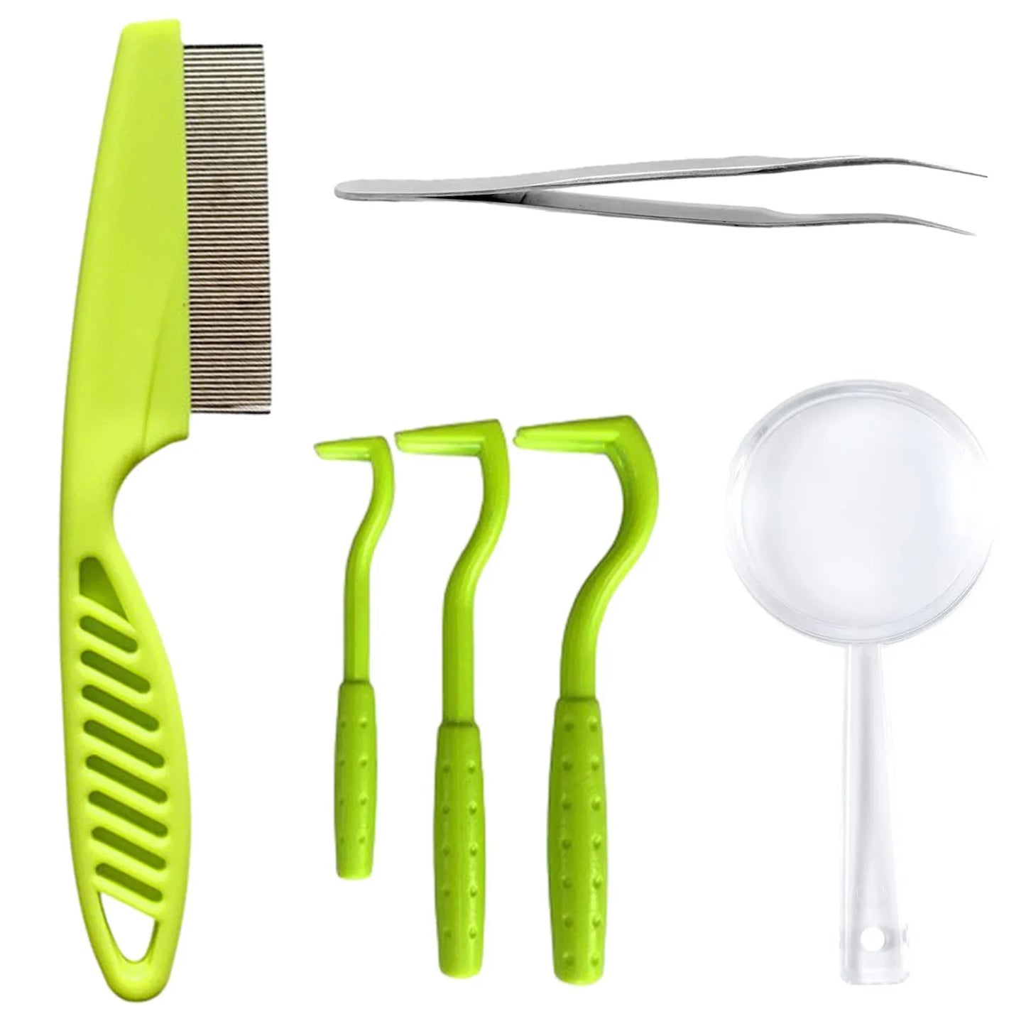 Tick Removal Tool Kit for Dogs Fleas Parasites Cleaning Tweezers Pet Grooming Accessories Hygiene Care fly trap garden moth