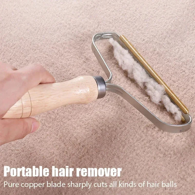 Pet Hair Remover Portable Manual Lint Scraper Cat Hair Removal Brush Clothing Pilling Carpet Fuzz Remover Hair Sucking Tool