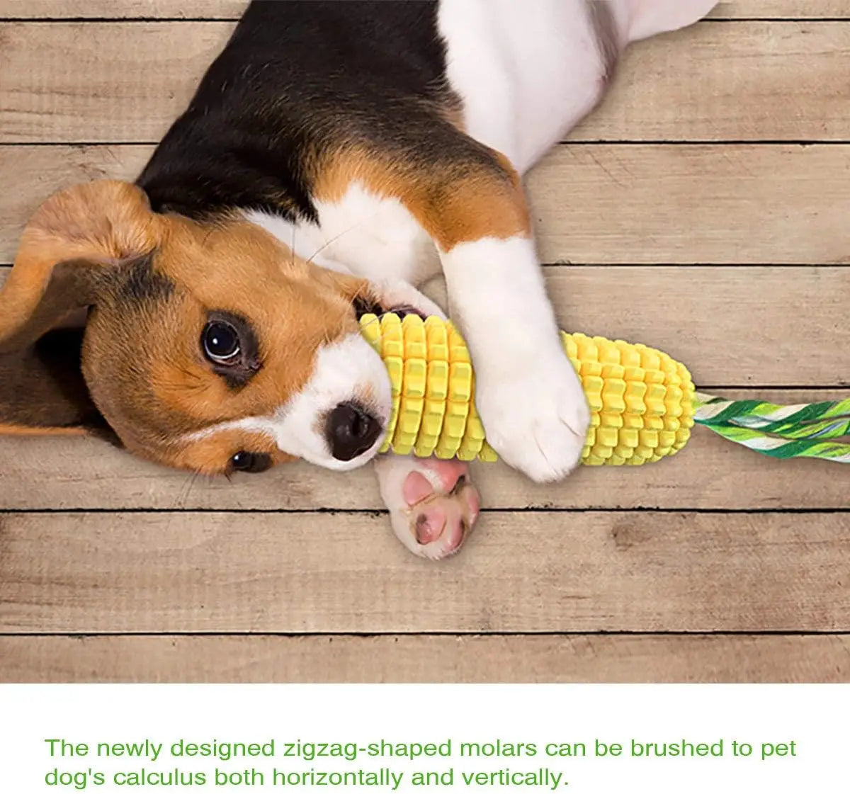 Dog Chew Toys for Aggressive Chewers, Teeth Cleaning Chew Toy,Corn Shape Interactive Dog Dental Toys for Medium Large Puppy Dogs