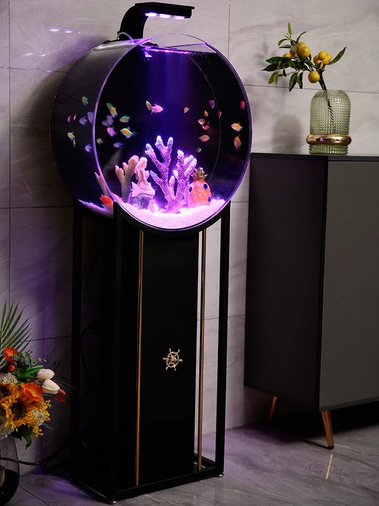 Indoor Originality Ecological Living Room Fish Tank Originality Medium Small Acrylic Aquarium Fish Tank Sea Tan