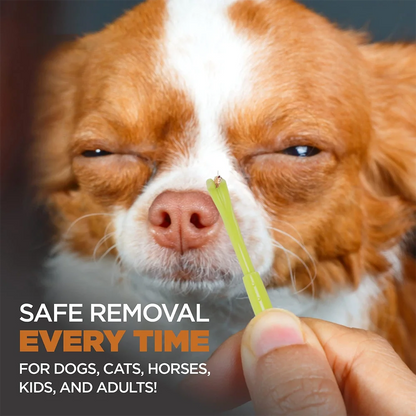 4 in 1 Tick Remover Tool Professional Removal Tweezers for Humans & Pets Pets Flea and Tick Removal Remover Tools
