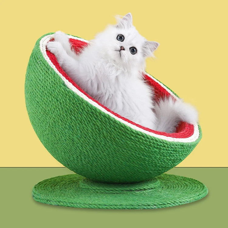 2022 New Design Cat Trees & Scratcher  Watermelon Shape Modern Simple Luxury Cat Tree House