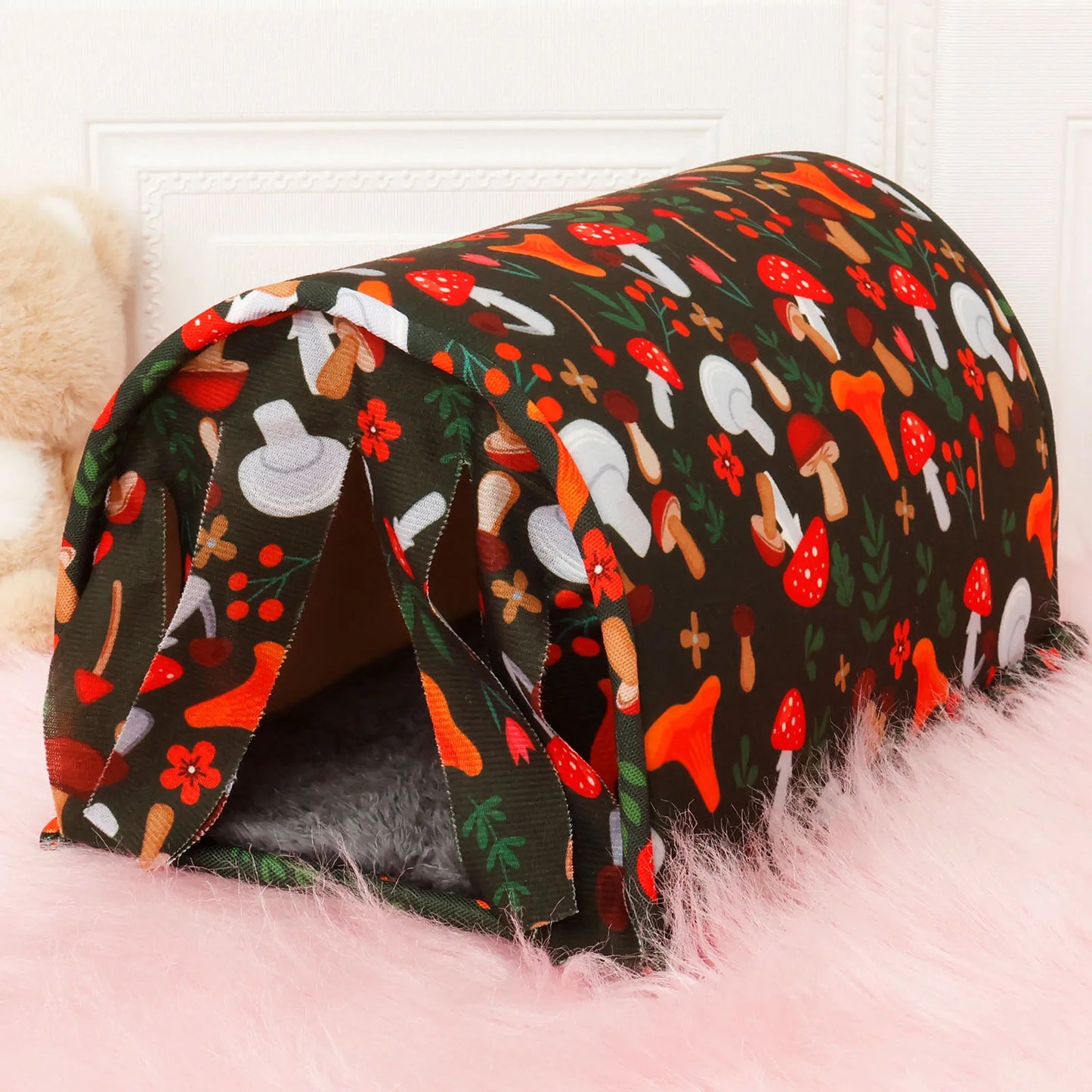 Guinea Pig Tunnel House Warm Bedding Cage Hamster Small Animal Toys Chinchilla Mice  Squirrel Nest Beds Pets Supplies