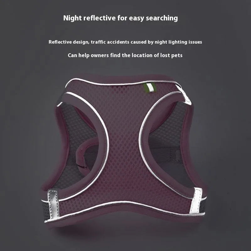 Cat Harness Adjustable Pet Harnesses Reflective Leashes Set Pet Harness for Cats Small Dogs Pug Chihuahua Cat Accessories
