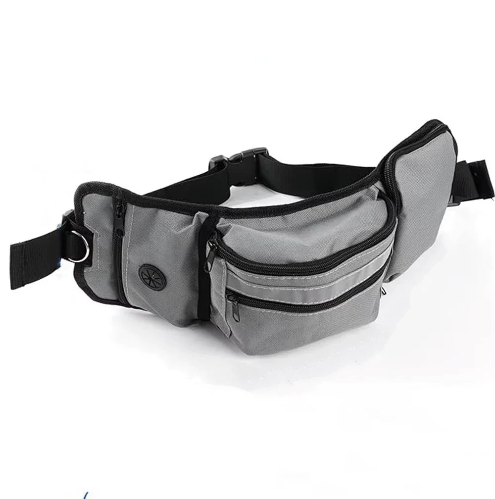 Dog Training Walking Bag Hand Free Treat Pouch Running Waist Bag Pet Puppy Train Snack Feeder Pocket Dog Bowls Water Cup Bags