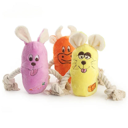 Squeaky Dog Toy Dogs Chew Toys for Small Large Dogs Breed Aggressive Chewers Puppy Teething Plush Toys Pet Products