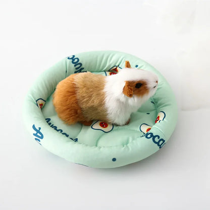 Small Animal Warm Litter Mat Cushion Bed for Rabbit Hamster Pig Cozy House Floor Mat Pet Bedding Accessory