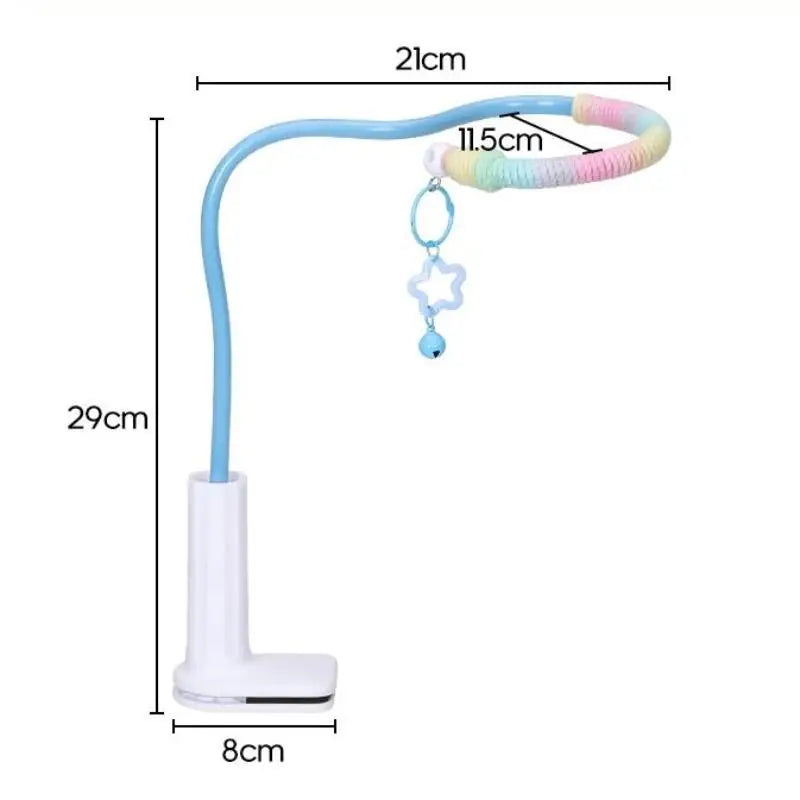 〔CC55〕Bird Perch Stand Bird Training Portable Tabletop Platform Parrot Lovebirds Indoor Budgies Bending Stand Cage Accessories