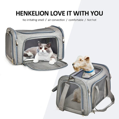 Pet Carriers Backpack Portable Breathable Foldable Shoulder Bag Cat Dog Carrier Bags Outgoing Travel Pets Handbag Transport Bag