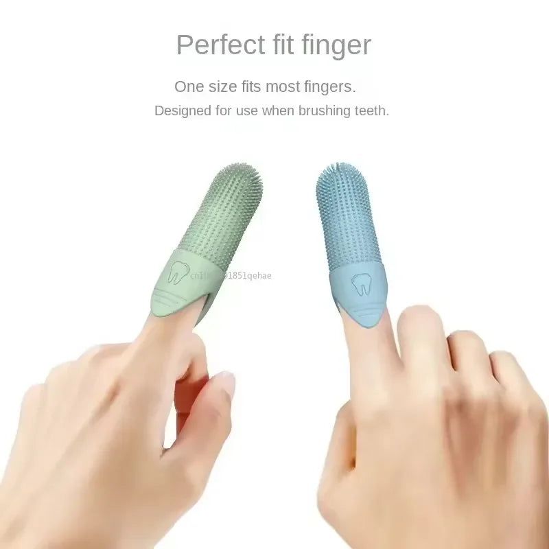 Dog Toothbrush, 360° Cleaning Finger Toothbrush for Dogs, Food Grade Silicone Dog Finger Toothbrush for Dogs & Cats Dental Care