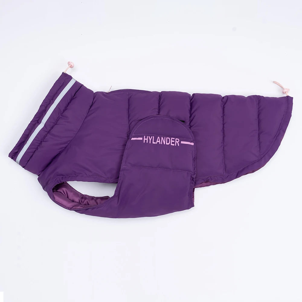 Dog Coat Apparels Costumes Jacket For Dogs Reflective High-necked Pet Quilted Puffer Warm Winter Large Dog clothes