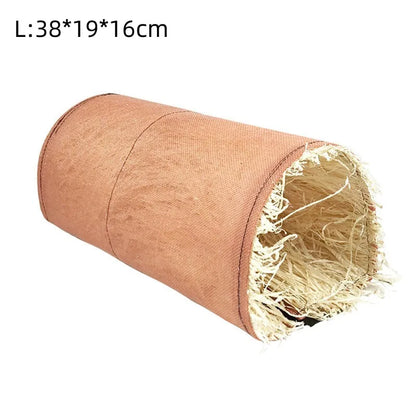 Foldable Woven Rabbit Cages Pets Hamster Guinea Pig Bunny Grass Chew Toy Mat House Bed Nests for Small Animal Rabbit Accessories