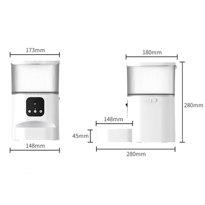 3L Camera Video APP Automatic Pet Feeder Smart Food Dispenser For Cats Dogs Timer Bowl Auto Dry Food Pet Feeding Pet Supplies
