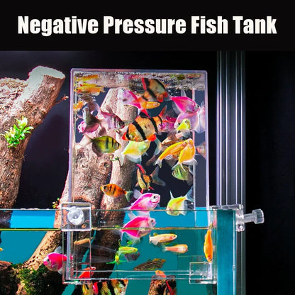 Creative Aquarium Tanks Negative Pressure Fish Tank Ecological Aquascape Decoration Small Fish Pot Isolation Aquatic Fish Bowl