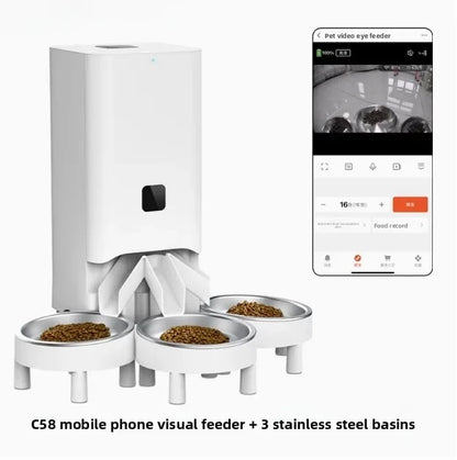 Suitable for running three bowls of automatic pet feeders in conjunction with the tu Smart platform