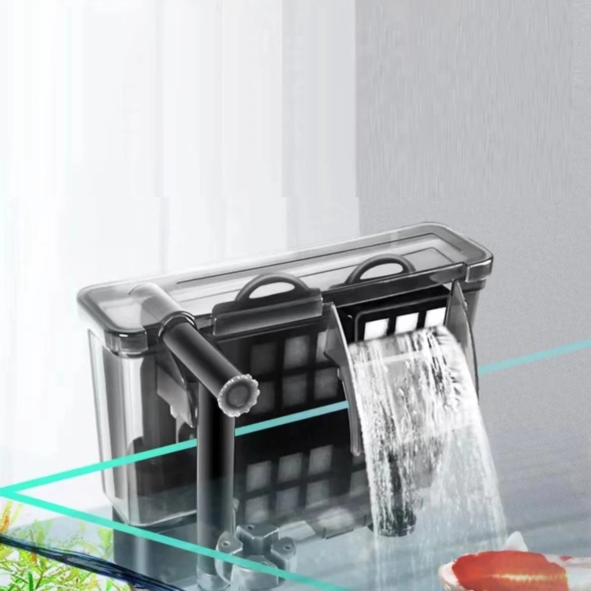 Aquarium Waterfall FilterFish Tank FilterGlass Box External FilterAccessoriesAquarium Equipment