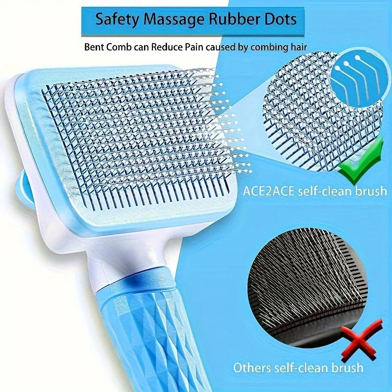 1pcs Pet Massage Comb, Pet Hair Removal Brush, Easy Tool for Removing Loose Bottom Hair of Pets Such As Dogs and Cats