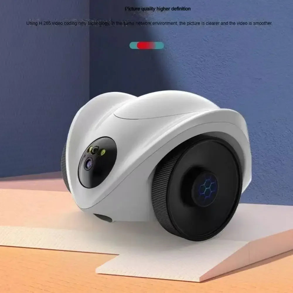 HD Wifi Camera 360° Pet Robot Toys Dog Treat Camera Dispenser Feeder 1080P Full Move Freely 2-Way Audio App 30 Days Long Standby