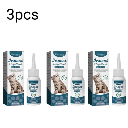 1/3/5pc Pet Flea Killer Drops Anti Fleas Cats Ticks Lice Mite Removal Relieve Itching Dogs Ringworm Treatment Pet Insect Removal