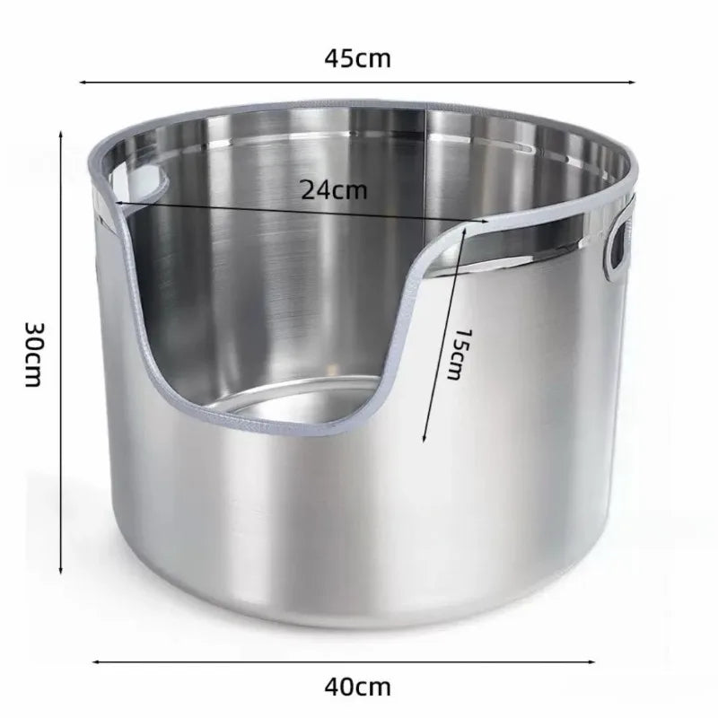 Stainless Steel Cat Litter Box Cat Toilet Litter Pet Cats Sandbox Self-cleaning Cats Supplies Sand Boxes Carrier Pets Sandboxes