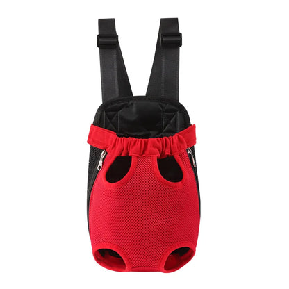 Dog Carrier Front Chest Backpack Pet Cat Carrier Double Shoulder Portable Dog Bag Outdoor Travel Camping Hiking Breathable