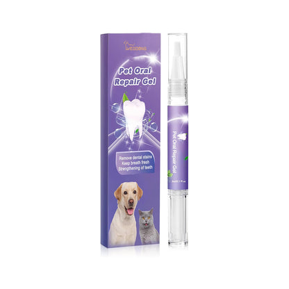 Pet Oral Repair Gel - Deep Cleaning for Dogs & Cats, Tartar & Stain Remover, Pet Dental Care Gel for Oral Hygiene