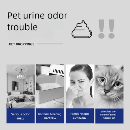 Cat litter companion deodorizing powder, cat deodorizing pet supplies, deodorizing and dust-free, water absorbing and dehumidify