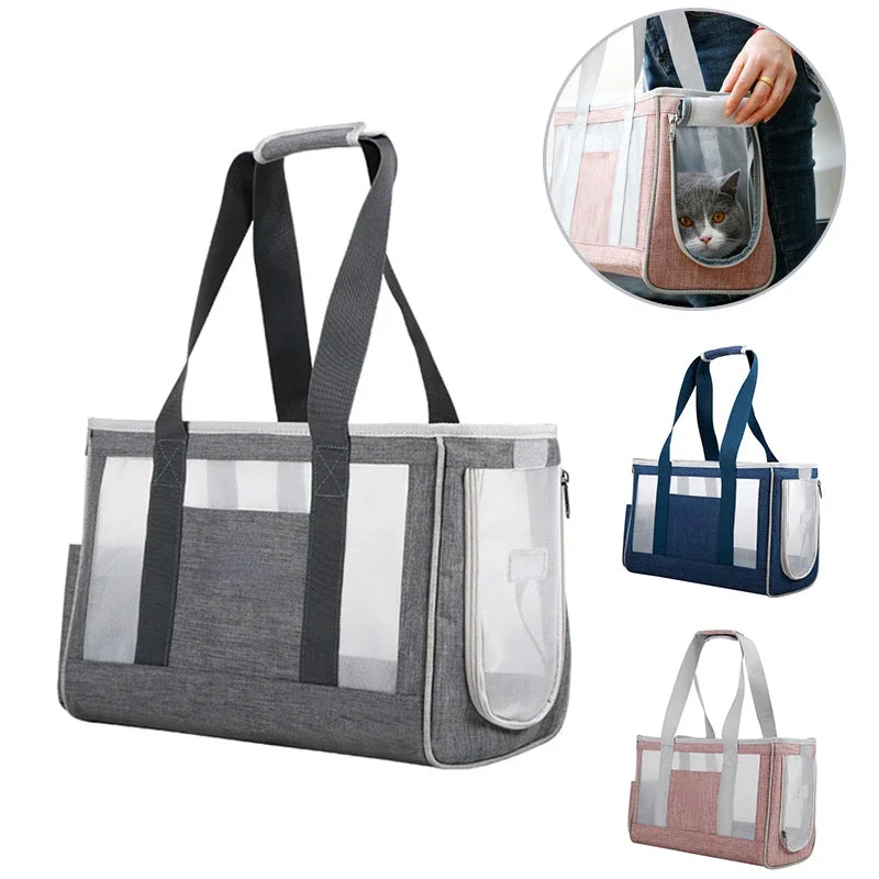 Cat Carrier Bag Breathable Transporter Pet Bag Portable Puppy Single Shoulder Bags Travel Carrier For Cats Dogs Pet Handbag