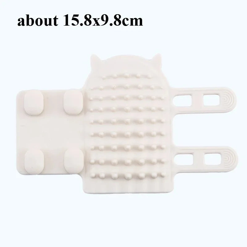Cat Self Groomer Massager for Indoor Cats Scratcher Scratching Brush Remove Hair Comb Grooming Table Dog Kitten Care Accessories