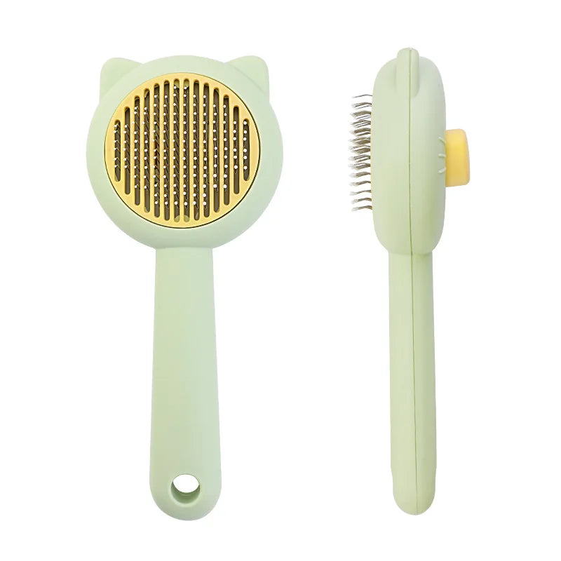 Cat Dog Grooming Brush Deshedding Tool for Loose Fur Removal Slicker Brush Pet Hair Care Essential