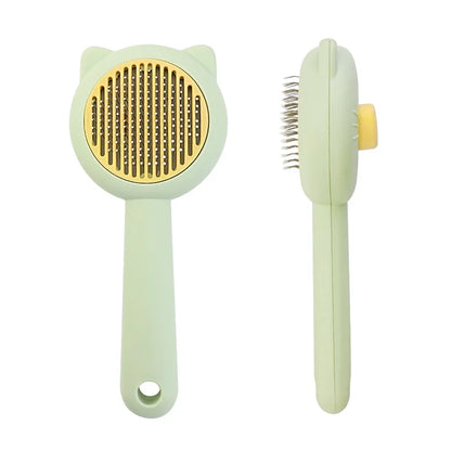 Cat Dog Grooming Brush Deshedding Tool for Loose Fur Removal Slicker Brush Pet Hair Care Essential