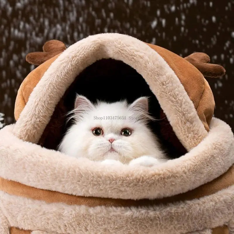 Carriers Bag for Small Pet Dog Carriers Backpacks Portable Cats Travel Carriers Winter Pet Cage Furry Warm Carriers